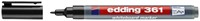 Whiteboardmarker edding 361 rond 1mm zwart 1 Stuk-2