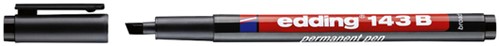 Viltstift edding 143 schuin 1-3mm zwart 1 Stuk