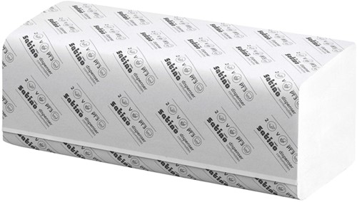 Handdoek Satino PT3 Comfort 2laags 250x230mm wit 20 Stuk-3