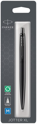 Balpen Parker Jotter XL Monochrome M zwart 1 Stuk