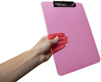 KLEMBORD MAUL A4 STAAND KUNSTSTOF NEON ROZE 1 Stuk-3