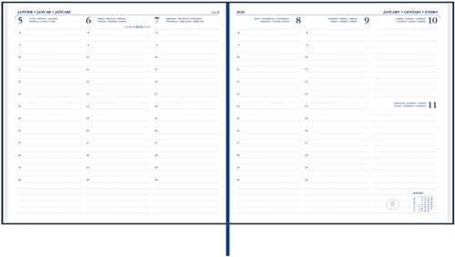 Agenda 2027 Ryam Carré 7dagen/2pagina's zwart 1 Stuk-2