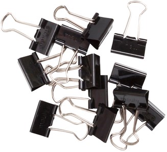 Papierklem MAUL foldback 215 19mm zwart 12 stuks 12 Stuk-3