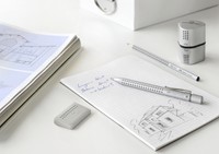 Puntenslijper Faber-Castell trio grip 2001 zilver 1 Stuk-8