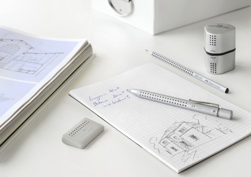 Puntenslijper Faber-Castell trio grip 2001 zilver 1 Stuk-8