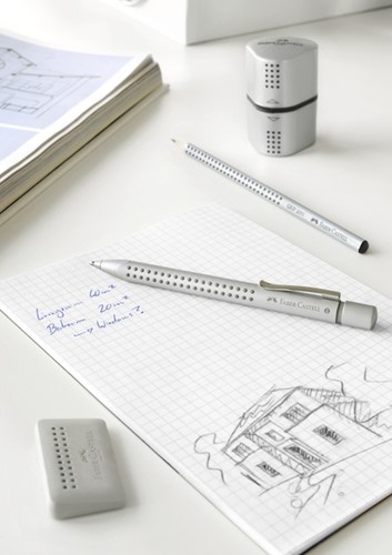 Puntenslijper Faber-Castell trio grip 2001 zilver 1 Stuk-9