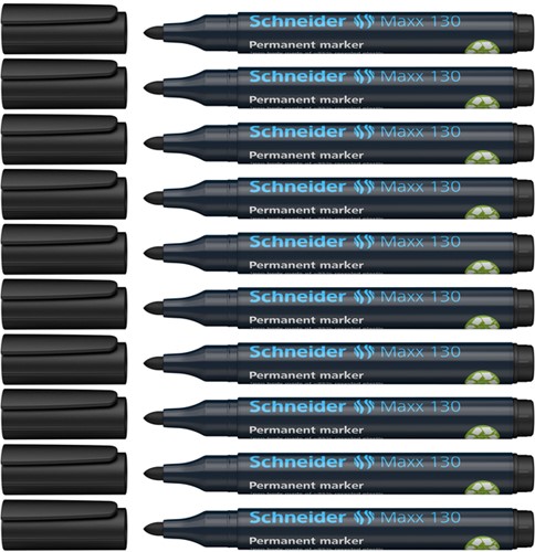 Permanent marker Schneider Maxx 130  1-3mm zwart 1 Stuk-1