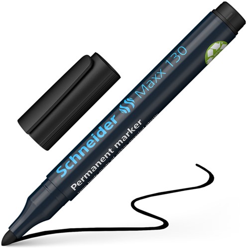 Permanent marker Schneider Maxx 130  1-3mm zwart 1 Stuk-2