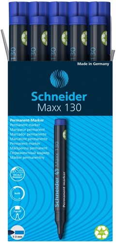 Permanent marker Schneider Maxx 130  1-3mm blauw 1 Stuk-3