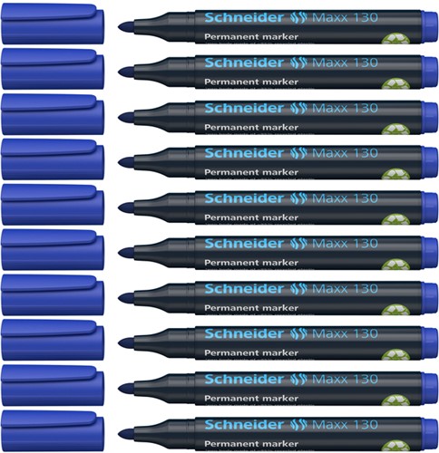 Permanent marker Schneider Maxx 130  1-3mm blauw 1 Stuk-3