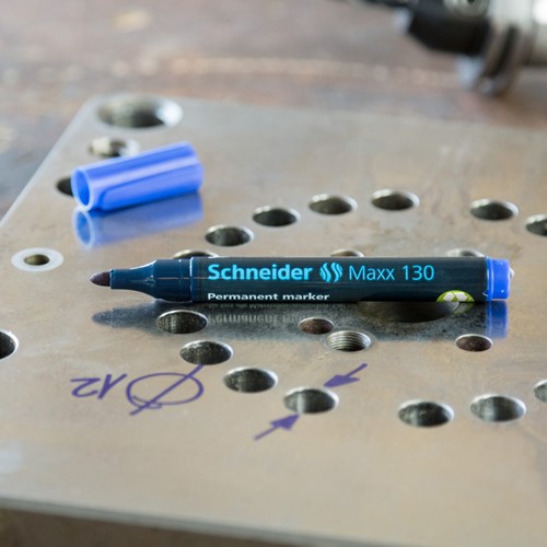 Permanent marker Schneider Maxx 130  1-3mm blauw 1 Stuk-2