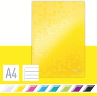 NOTITIEBOEK LEITZ WOW A4 LIJN 80V GEEL 1 Stuk-3