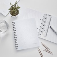 Notitieboek Leitz WOW A5 lijn spiraal PP wit 1 Stuk-4
