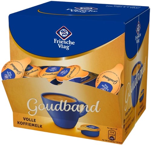 Koffiemelk Friesche Vlag goudband 7 ml 200 cups 200 Stuk