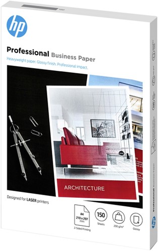 Fotopapier HP 7MV83A A4 laser 200gr glans 150 Vel