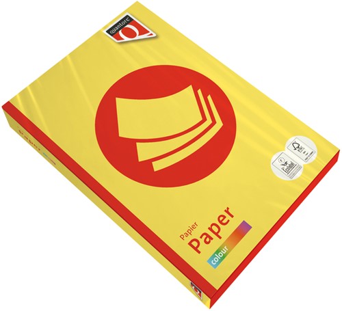 Kopieerpapier Quantore Colour A3 80gr zwavelgeel 500 Vel