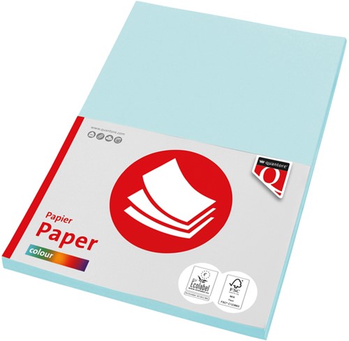 Kopieerpapier Quantore Col-50 A4 160gr lichtblauw 50 Vel