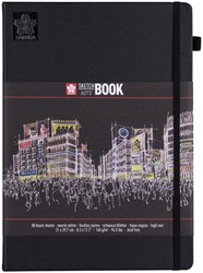 Schetsboek Sakura 80 zwarte vellen 210x297mm zwart 1 Stuk