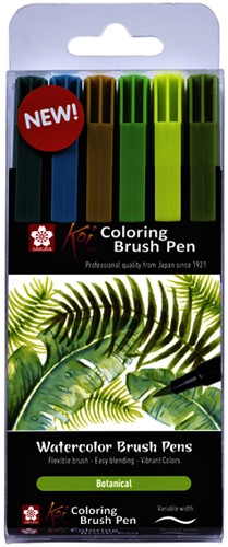 Brushpen Sakura Koi WaterBrush klein reservoir 6 Stuk-3