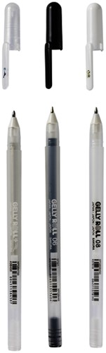 Gelschrijver Sakura Gelly Roll Metallic 3 kleuren 3 Stuk-2