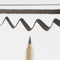Brushpen Sakura Pigma Brush zwart 1 Stuk-10