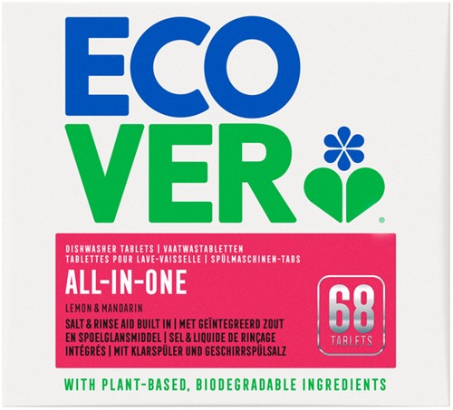 Vaatwastabletten Ecover All In One 68 stuks 68 Stuk