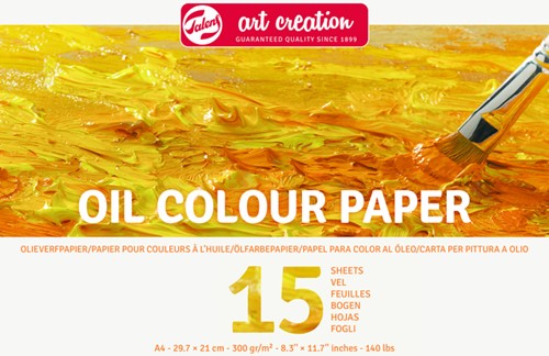 Olieverfpapier Talens Art Creation A4 geel 1 Stuk