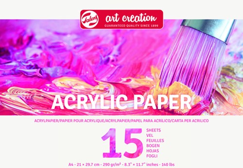 Acrylverfpapier Talens Art Creation A4 15vel 290gr 1 Stuk