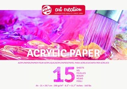 Acrylverfpapier Talens Art Creation A4 15vel 290gr 1 Stuk