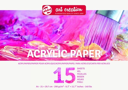 Acrylverfpapier Talens Art Creation A4 15vel 290gr 1 Stuk