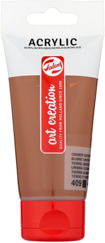 Acrylverf TAC 409 omber gebrand tube 75ml 75 Milliliter