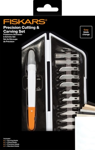 Precisiemes Fiskars Medium Duty 12 mesbladen wit 1 Stuk