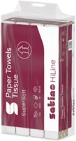 Handdoek Satino PT2 HiLine 206x320mm wit 276600 25 pak-3