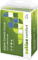 Handdoek Satino PT2 Comfort 2laags 206x240mm wit 25 Stuk