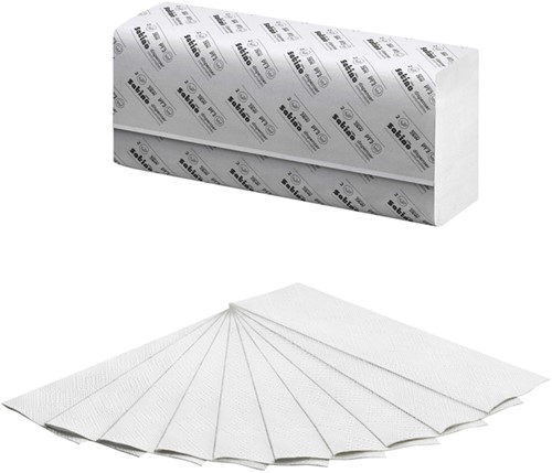 Handdoek Satino PT2 Comfort 2laags 206x240mm wit 25 Stuk-3