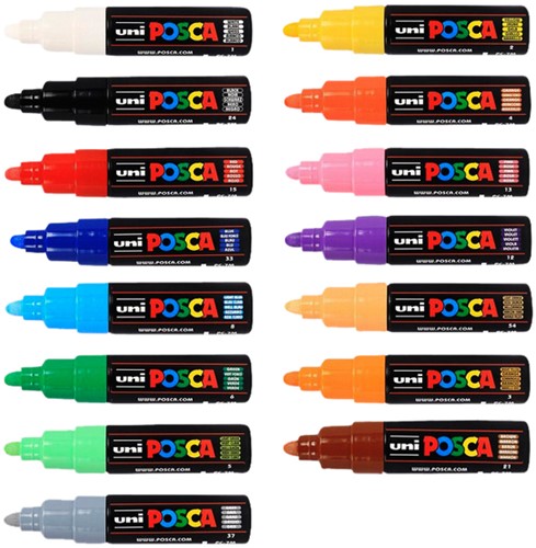 Paintmarker Uni POSCA PC7M B paars 1 Stuk-2