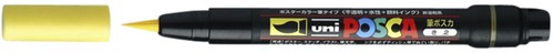 Brushverfstift Posca PCF350 1-10mm geel 1 Stuk