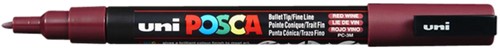 Verfstift Posca PC3M F wijnrood 1 Stuk
