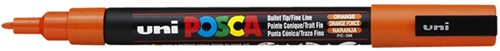 Verfstift Posca PC3M F donkeroranje 1 Stuk