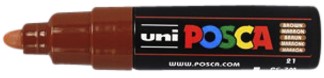 Verfstift Posca PC7M B bruin 1 Stuk