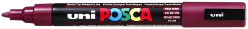 Verfstift Posca PC5M M wijnrood 1 Stuk