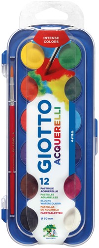 Waterverf Giotto Acquerelli 12 kleuren 1 Stuk