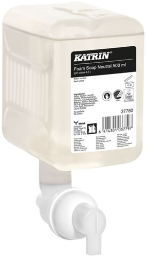 Handzeep Katrin Neutral schuim 500ml 37780 500 Milliliter