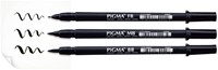Brushpen Sakura Pigma fijn zwart 1 Stuk-8