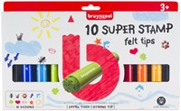Stempelstift Bruynzeel Kids Super Stamp 10st ass 10 Stuk