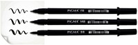 Brushpen Sakura Pigma breed zwart 1 Stuk-2