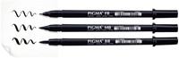Brushpen Sakura Pigma medium zwart 1 Stuk-5