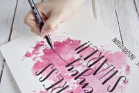 Brushpen Sakura Pigma medium zwart 1 Stuk-9