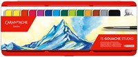 Plakkaatverf Caran d'Ache blik 15 kleuren 15 Stuk