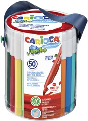 Viltstift Carioca Jumbo maxi assorti 50st 50 Stuk